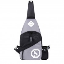 Multi-functional Outdoor Sports Chest Bag Pack/ Shoulder Sling  Bag, Gray
