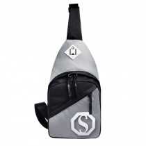 Multi-functional Outdoor Sports Chest Bag Pack/ Shoulder Sling  Bag, Gray