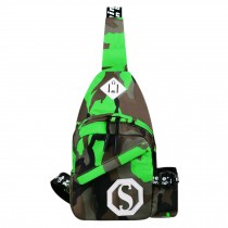 Multi-functional Outdoor Sports Chest Bag Pack/ Shoulder Sling  Bag, Green