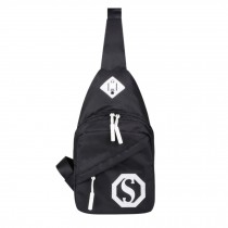 Shoulder Sling  Bag/ Multi-functional Outdoor Sports Chest Bag Pack, Black
