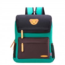 High-Quality Children Schoolbag, Pupils Shoulders Bag, Kids Backpack, Green