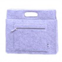 15.6 inch laptop bag Classic Portable Business Messenger Bag  Light Gray