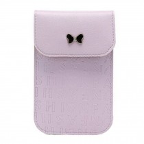 Fashionable PU Leather Cell Phone Bag Single Shoulder Bag, Purple