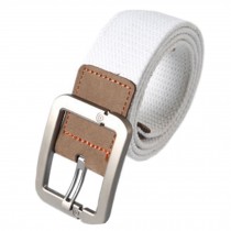 Durable Canvas Web Belt Military-Style Tactical Belt Best Gift, White