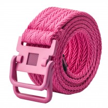 Durable Canvas Web Belt Tactical Belt Woven Belt, Pink