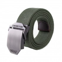 Waist Belt For Unisex green Adjustable Canvas Essentials Web Belt