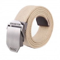 Unisex Web Belt Canvas Essentials Light khaki Adjustable Waist Belt