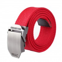 Canvas Essentials Web Belt Adjustable red Waist Belt