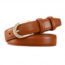 Ladies Waist Belts Pin Buckle Brown Leather Belt