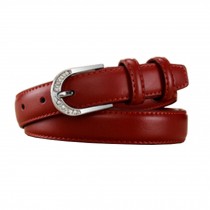 Dress Belts Pin Buckle Fashion red Leather Belt For women