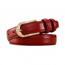Girls/Women Fashion Leather red Belt Pin Buckle Fit All Style