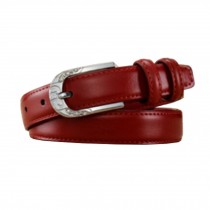 Fashion Girls/Women red Leather Belt Pin Buckle Fit All Style