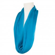 Ladies Trend Neckerchief Neck Warmer Mulberry Silk Scarf Collar Casual Scarf, Sky blue