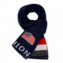 Winter Adult's Multifunctional Scarf Neckerchief Easeful Long Knitted Scarves Navy