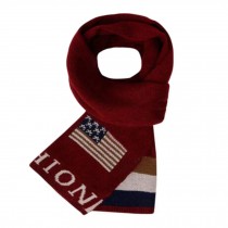 Winter Adult's Multifunctional Scarf Neckerchief Easeful Long Knitted Scarves Wine Red