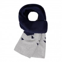 Winter Korean Multifunctional Scarf Neckerchief Student's Long Knitted Scarves Navy
