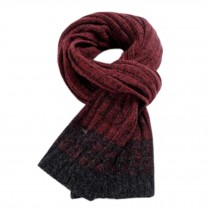 Stylish Korean Neck Warmer Scarf Long Knitted Scarves Casual Neckerchief Shawl Red