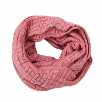 Unisex Fashion Trend Neckerchief Neck Warmer Scarf Knitted Collar Casual Shawl Pink
