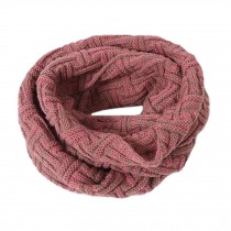 Unisex Fashion Trend Neckerchief Neck Warmer Scarf Knitted Collar Casual Shawl Pink B