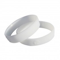 Silicone Bracelet Wristband 2 pcs  Fashion Unisex white Wristband