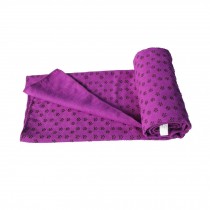 Extra Thickness Non Slip Yoga Towel Mat with Carry Bag(183*63CM, Purple)