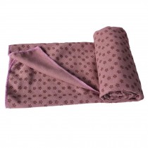 Extra Thickness Non Slip Yoga Towel Mat with Carry Bag(183*63CM, Light-Purple)