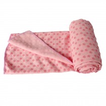 Extra Thickness Non Slip Yoga Towel Mat with Carry Bag(183*63CM, Light-pink)