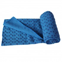 Extra Thickness Non Slip Yoga Towel Mat with Carry Bag(183*63CM, Blue)