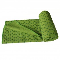 Extra Thickness Non Slip Yoga Towel Mat with Carry Bag(183*63CM, Green)