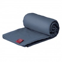 Microfiber Non Slip Yoga Towel Mat Silicon Gel Granule(175*63CM, Dark-gray)