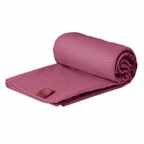 Microfiber Non Slip Yoga Towel Mat Silicon Gel Granule (175*63 CM, Purple)