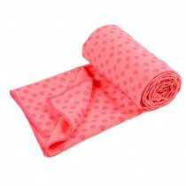 72"x24" Absorbent Microfiber Non-Slip Yoga Towel Yoga Mat Towels+Carry Bag, Pink