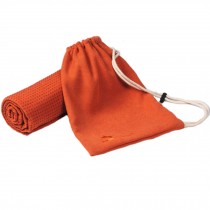 72"x24" Microfiber Non-Slip Yoga Towel Yoga Mat Towels + Carry Bag, Rust-Red