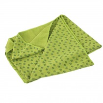 72"x24" Anti-Skid Microfiber Yoga Towel Yoga Mat Blanket + Carry Bag, Green