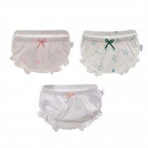 Breathable Cotton Panties  Pant (Age0-2)3Pc baby's Panties Green Comfortable