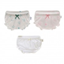 Breathable Cotton Panties Pant baby's Panties  Comfortable Fine 3Pc (Age0-2)