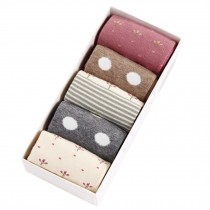 Lovely Baby's Winter Cotton Socks Warm Socks Set Box-packed(0-3 Years) Point