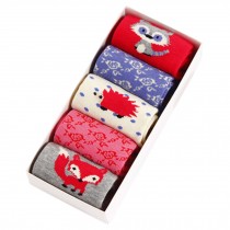 Lovely Baby's Winter Cotton Socks Warm Socks Set Box-packed(0-3 Years) Fox