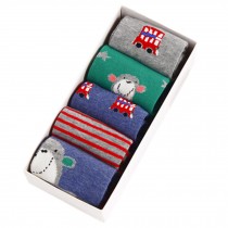 Lovely Baby's Winter Cotton Socks Warm Socks Set Box-packed(0-3 Years)Raccoon