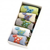 Lovely Baby's Winter Cotton Socks Warm Socks Gift-Box, 5 Pair(0-3 Years) NO.04