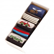 Lovely Baby's Winter Cotton Socks Warm Socks Gift-Box, 5 Pair(0-3 Years) NO.06
