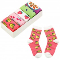 Lovely Kids' Winter Cotton Socks Warm Socks Gift-Box, 5 Pair(4-6 Years) S15-2