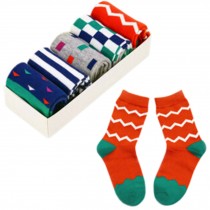 Lovely Kids' Winter Cotton Socks Warm Socks Gift-Box, 5 Pair(4-6 Years) S15-8
