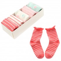 Lovely Kids' Winter Cotton Socks Warm Socks Gift-Box, 5 Pair(4-6 Years) Q15-23