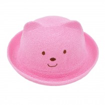 Cute Straw Hat Sun Hats Cap Birthday Gift for Baby Girls/ Kids/Toddler, Pink