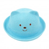 Sky Blue Lovely Straw Hat Cap Sun Hats for Kids Toddler