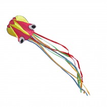 Long Colorful Tail Software Made Octopus Kite With Line,red/yellow