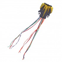 Long Colorful Tail Software Made Octopus Kite With Line,black/yellow