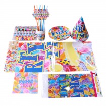 Party Supplies Pack Including Plates/ Hats etc for 6 Guests/ Party Time
