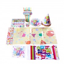 Party Supplies Pack Including Plates/ Hats etc for 6 Guests/ Decoration